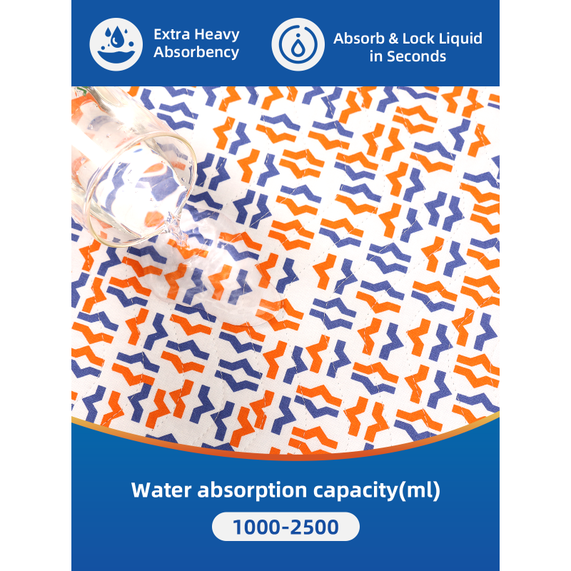 Wholesale Washable Reusable Waterproof Underpads Heavy Absorbency Bedwetting Incontinence Pads for Adults Plain Polyester/Cotton