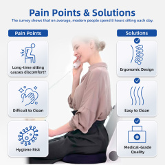 Wholesale Soft Wheelchair Office Memory Foam Seat Cushions Coccyx Orthopedic Comfortable Backbone Care Anti-Static Anti-Dust