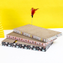 Wholesale Cat Scratching Pad Sound Ball Fun Spring Feather