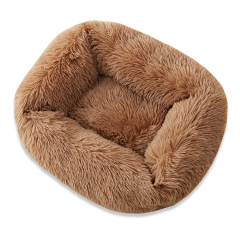 Wholesale Puppy Kennel Rectangle Plush Pet Nest Comfortable Cat Dog Bed