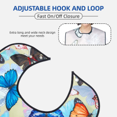Wholesale Washable Clothing Protector Reusable Waterproof Large Feeding Adult Bib for Patient or Old People