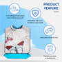 Wholesale Washable Clothing Protector Reusable Waterproof Large Feeding Adult Bib for Patient or Old People