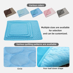 Wholesale Washable Ice Silk Mat Self Cooling Sleeping Kennel Pad Pet Reusable Bed Mat Dog Cooling Mat for Dogs Cats