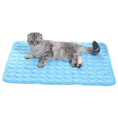 Wholesale Washable Ice Silk Mat Self Cooling Sleeping Kennel Pad Pet Reusable Bed Mat Dog Cooling Mat for Dogs Cats