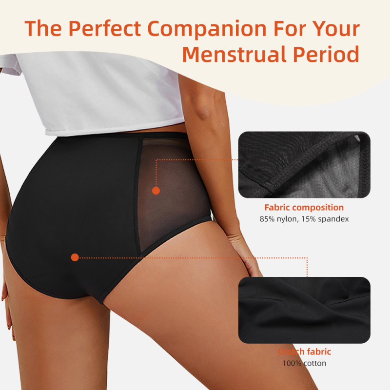 Aidingcare Wiederverwendbare Menstruationsunterwäsche, Damen-Periodenslips für aktive Nutzung