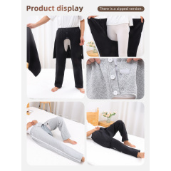 Großhandel Inkontinenz-Pflegehosen Offene Patientenpflegekleidung mit seitlichem Reißverschluss für ältere Menschen und zur Vermeidung peinlicher Situationen