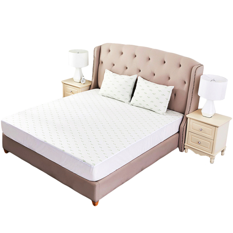 Wholesale King Size Fully Waterproof Bamboo Mattress Protector Breathable Noiseless Cover with Comfortable Noiseless Feature