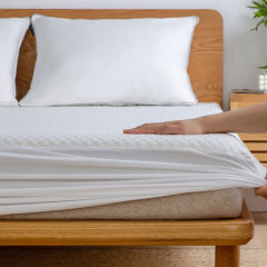 Großhandel King Size Vollständig wasserdichter Bambus-Matratzenschoner, atmungsaktiver und geräuschloser Bezug mit komfortabler Geräuschdämpfung