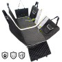 Detachable 100% Waterproof Scratch Prevent Anti Slip Pet Backseat Cover with Mesh Window