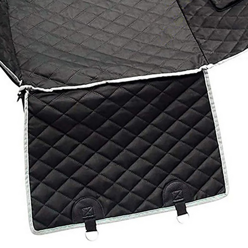 Detachable 100% Waterproof Scratch Prevent Anti Slip Pet Backseat Cover with Mesh Window