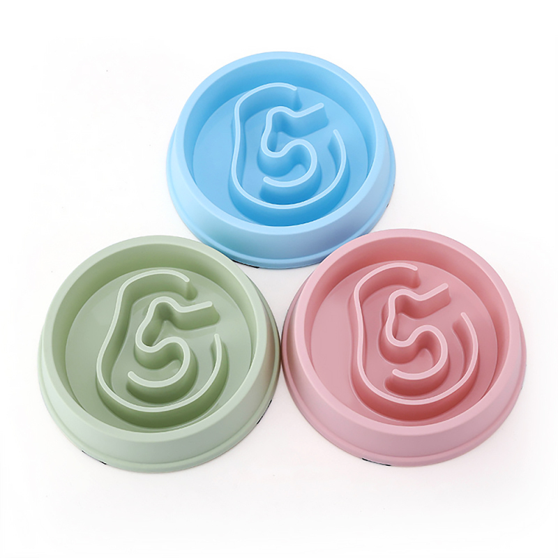 Slow Feeder Dog Bowl Non Slip Puzzle Bowl Interactive Bloat Stop Pet Bowl Anti-Gulping Prevent Obesity for Dog