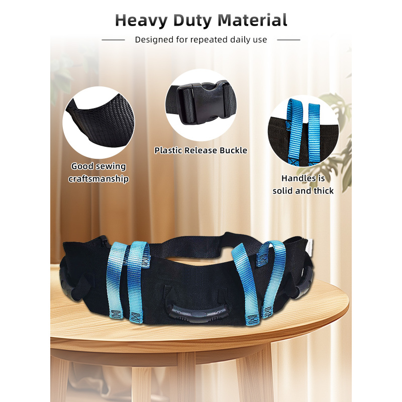 Hospital Transfer Gait Belt with Quick Release Buckle for Safe Patient Lifting Aidingcare