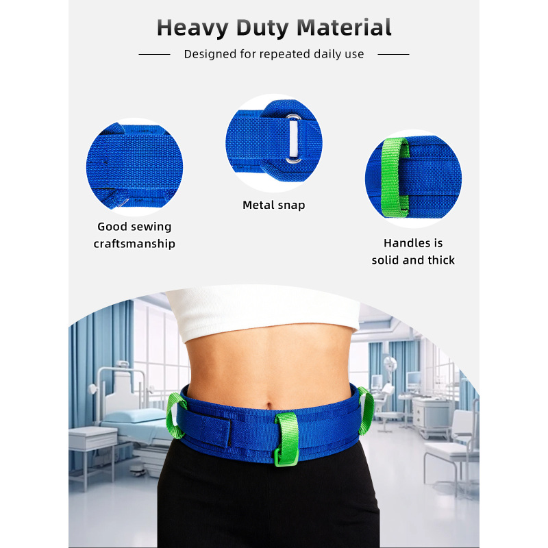 Hospital Transfer Gait Belt with Quick Release Buckle for Safe Patient Lifting Aidingcare