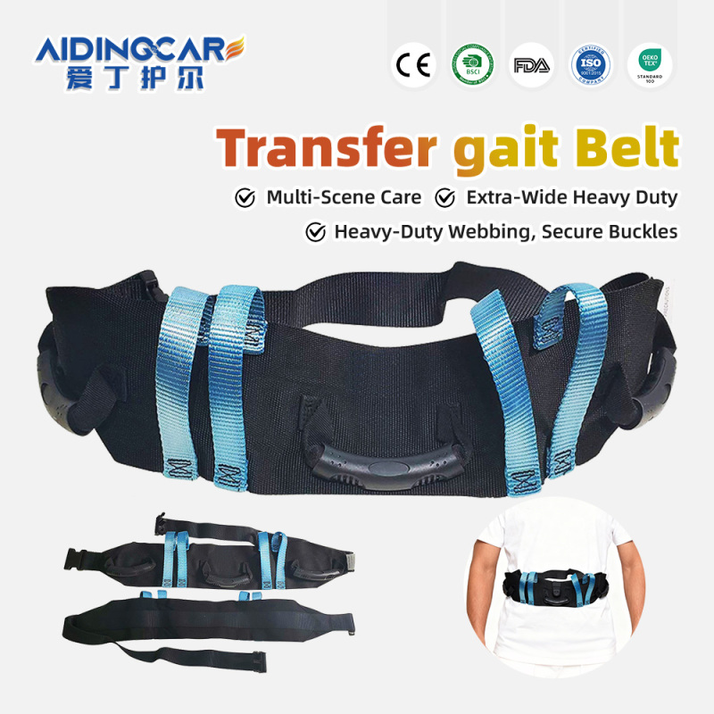 Hospital Transfer Gait Belt with Quick Release Buckle for Safe Patient Lifting Aidingcare