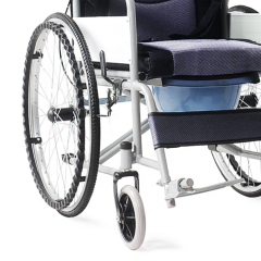 Precio barato de fábrica, silla de ruedas ligera plegable, ruedas delanteras, silla de ruedas Manual para discapacitados