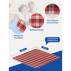 Wholesale Waterproof Quilted Air-permeable Underpads Machine Washable Large Sheet Protector Incontinence Bed Pads for Adults