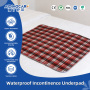 Wholesale Waterproof Quilted Air-permeable Underpads Machine Washable Large Sheet Protector Incontinence Bed Pads for Adults