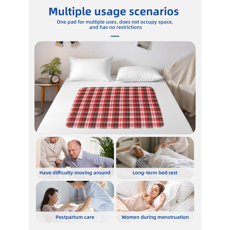 Wholesale Waterproof Quilted Air-permeable Underpads Machine Washable Large Sheet Protector Incontinence Bed Pads for Adults