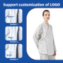 Women's Hospital Scrubs Comfortable XL Size Patient Gown Stylish Breathable Custom Logo Printed Scrub Suit for Nurses Doctors