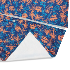 カスタムデザインの再利用可能な大人用透明プラスチック面白いスカーフよだれかけ