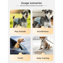 Großhandels-Haustierprodukte Wasserdichte Welpenwindel-Wickel-Bauchband Wiederverwendbare waschbare Haustierwindel