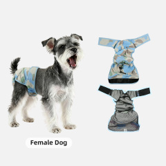 Großhandels-Haustierprodukte Wasserdichte Welpenwindel-Wickel-Bauchband Wiederverwendbare waschbare Haustierwindel