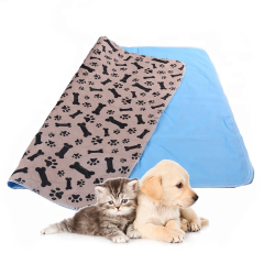 Almohadilla antideslizante impermeable personalizada para mascotas, almohadilla para orina reutilizable lavable para perros