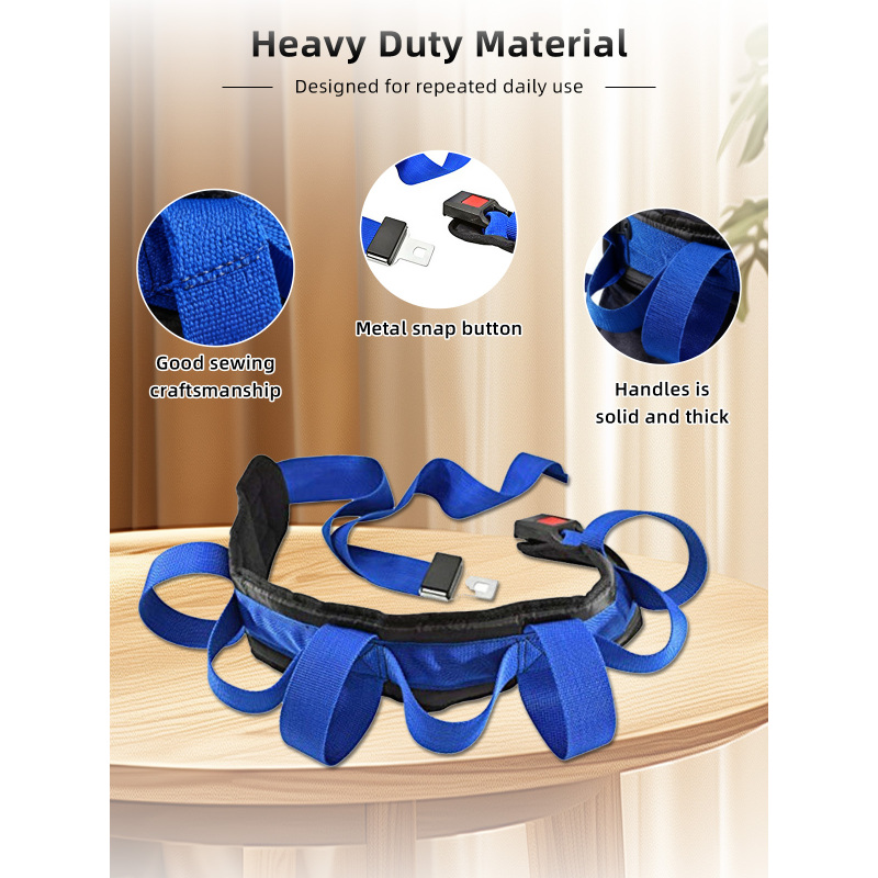Wholesale Aidingcare PT-3631 Patient Transfer Lift Assist Gait Belt with Buckle Needle Detection 178*10cm From Bed to Wheelchair
