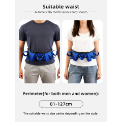 Wholesale Aidingcare PT-3631 Patient Transfer Lift Assist Gait Belt with Buckle Needle Detection 178*10cm From Bed to Wheelchair