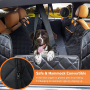Dog Seat Cover for Back Seat 100% Waterproof Dog Car Seat Covers with Mesh Window