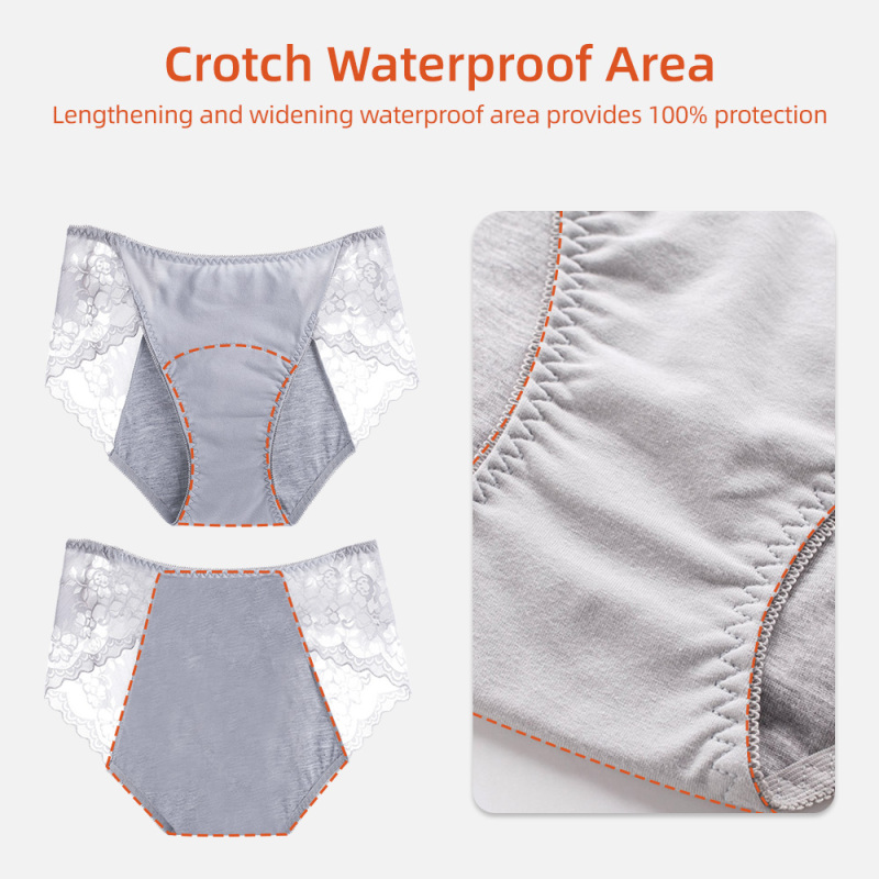 Aidingcare Menstruationsunterwäsche für Frauen, saugfähig, waschbar, für die Nacht