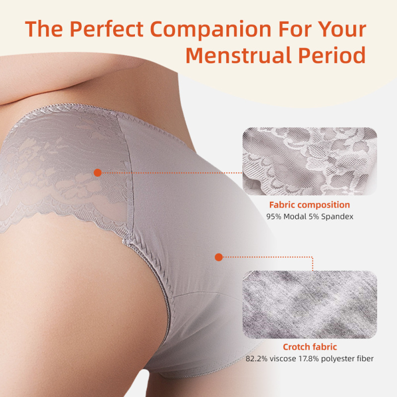 Aidingcare Menstruationsunterwäsche für Frauen, saugfähig, waschbar, für die Nacht