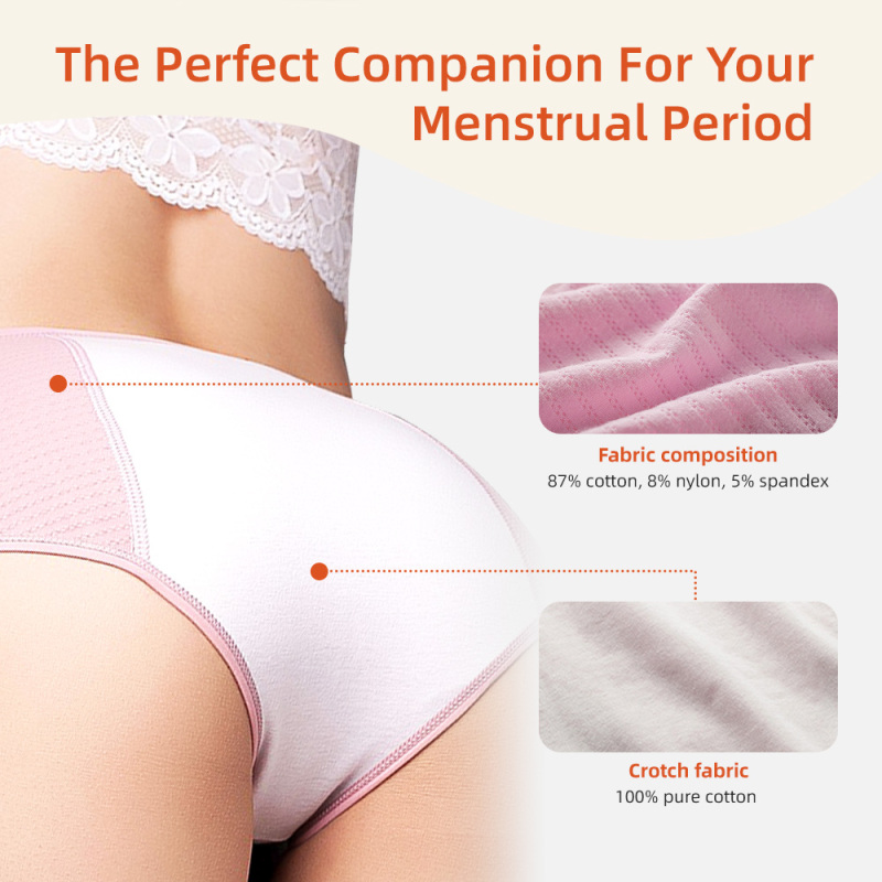Aidingcare Menstrual Panties for Women Overnight Absorbent Washable Period Underwear