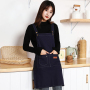 Queenhe Hot Selling Kitchen Cooking Canvas Chef Short Aprons with Women