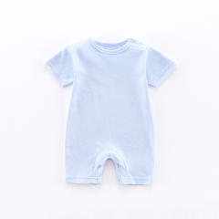 OEM サービス中国製造ベビー新生児ロンパース小さな子供服男の子または女の子カバーオール白綿 100% カスタム印刷プレーン