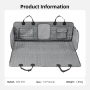Wholesale Waterproof Durable Scratch Proof Nonslip Pet Back Seat Covers for Dogs With Storage Pockets