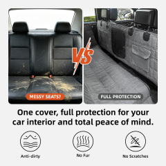 Wholesale Waterproof Durable Scratch Proof Nonslip Pet Back Seat Covers for Dogs With Storage Pockets