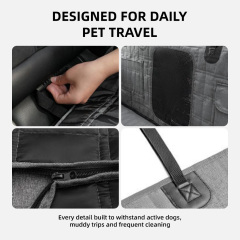 Wholesale Waterproof Durable Scratch Proof Nonslip Pet Back Seat Covers for Dogs With Storage Pockets