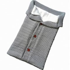 Newborn Baby Wrap Swaddle Blanket Knit Sleeping Bag Receiving Blankets Stroller Wrap for Baby