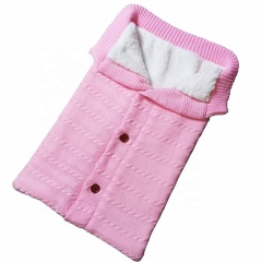 新生児ラップおくるみブランケットニット寝袋受信毛布赤ちゃんのためのベビーカーラップ