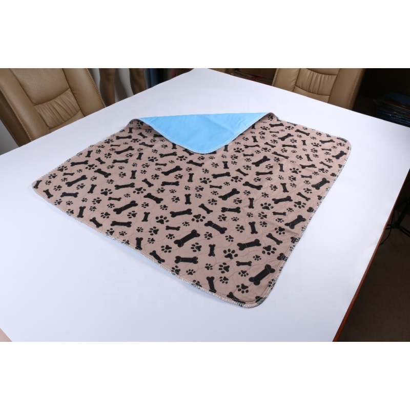 High quality washable puppy training pad waterproof dog mat reusable pet pad super absorbent pee pad wholesalers