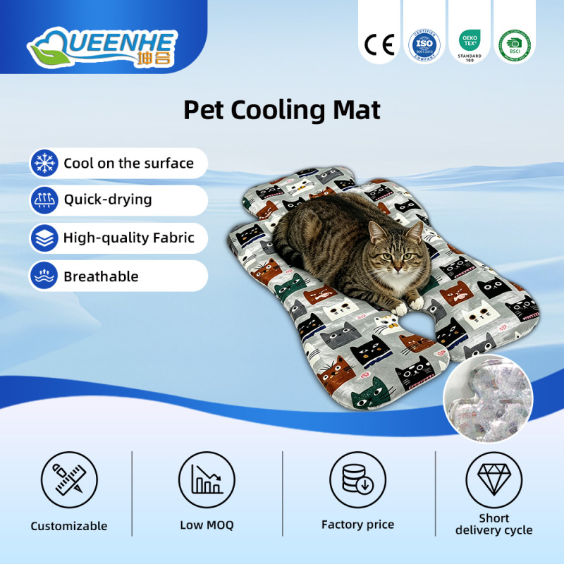 Recyclable Ice Self Cooling Cotton Pet Ice Mat Pet Cooling Mat