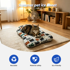 Recyclable Ice Self Cooling Cotton Pet Ice Mat Pet Cooling Mat