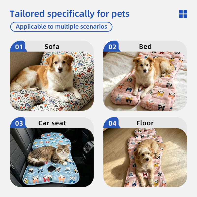 Recyclable Ice Self Cooling Cotton Pet Ice Mat Pet Cooling Mat