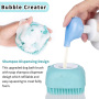 Soft Silicone Pets Soap Brush Pet Shampoo Massage Dispenser Grooming Shower Brush