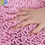 PINK 80x35cm Pet Bath Towel Ultra Soft Microfiber Chenille Dog Dry Towel Hand Pockets Super Absorbent Durable Quick Drying Towel