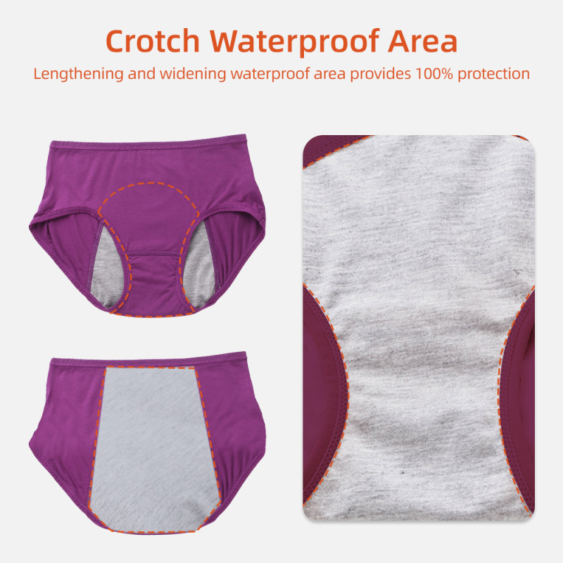 Bragas menstruales Aidingcare para mujer, de algodón y bambú, transpirables.