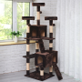 Wholesale Multi-Level Cat Tree Cat Furniture Condo for Large Cats with Padded Plush Perch
