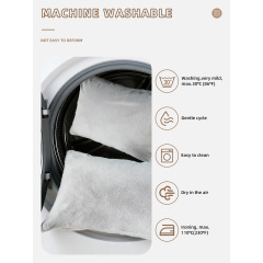 Hochwertige Kissenbezüge aus Polyester-Frottee, moderne wasserdichte Kissenschoner mit Reißverschluss, waschbar, unbedruckt, für Zuhause, Hotel, Weihnachten