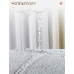 Hochwertige Kissenbezüge aus Polyester-Frottee, moderne wasserdichte Kissenschoner mit Reißverschluss, waschbar, unbedruckt, für Zuhause, Hotel, Weihnachten